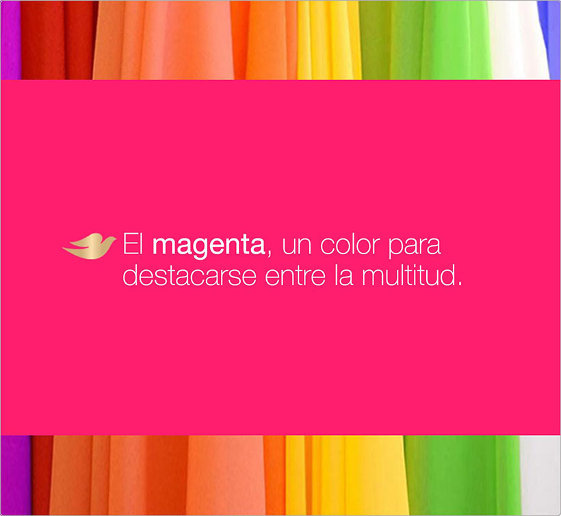 El magenta, un color para destacarse entre la multitud