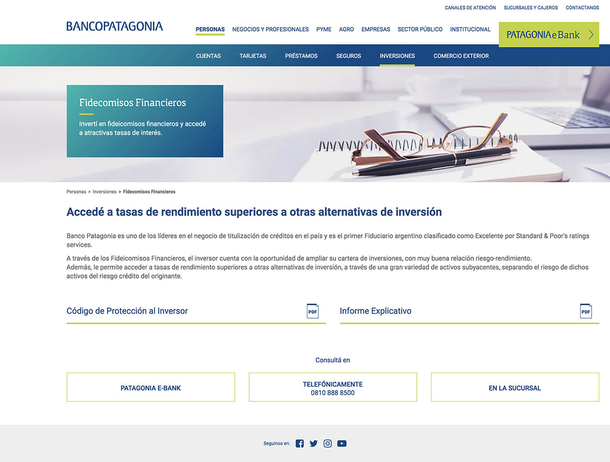 Qm Digital Agency Patagonia Bank Corporate Website